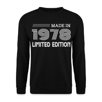 Original 1978 Vintage 1978 Rétro Anniversaire 1978 - Sweat-shirt Unisexe - noir - Devant - Alina (178cm) & Michal (187cm)