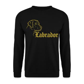 Labrador – Élégance intemporelle - Sweat-shirt Unisexe - noir - Devant - Alina (178cm) & Michal (187cm)
