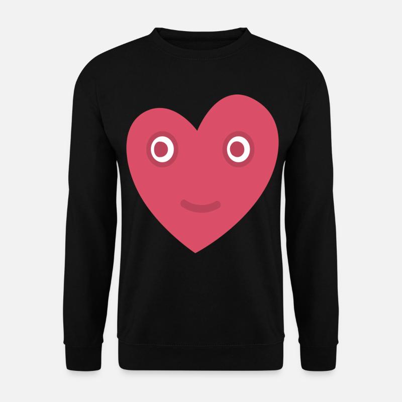 Herzaugen - Unisex Pullover - Schwarz