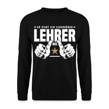 Professeur légendaire - Sweat-shirt Unisexe - noir - Devant - Alina (178cm) & Michal (187cm)