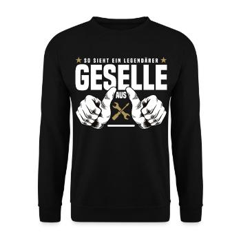 Compagnon - Sweat-shirt Unisexe - noir - Devant - Alina (178cm) & Michal (187cm)