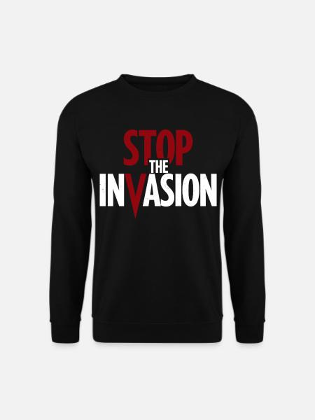 Stop The Invasion Against Aggression - Unisex Sweatshirt - black