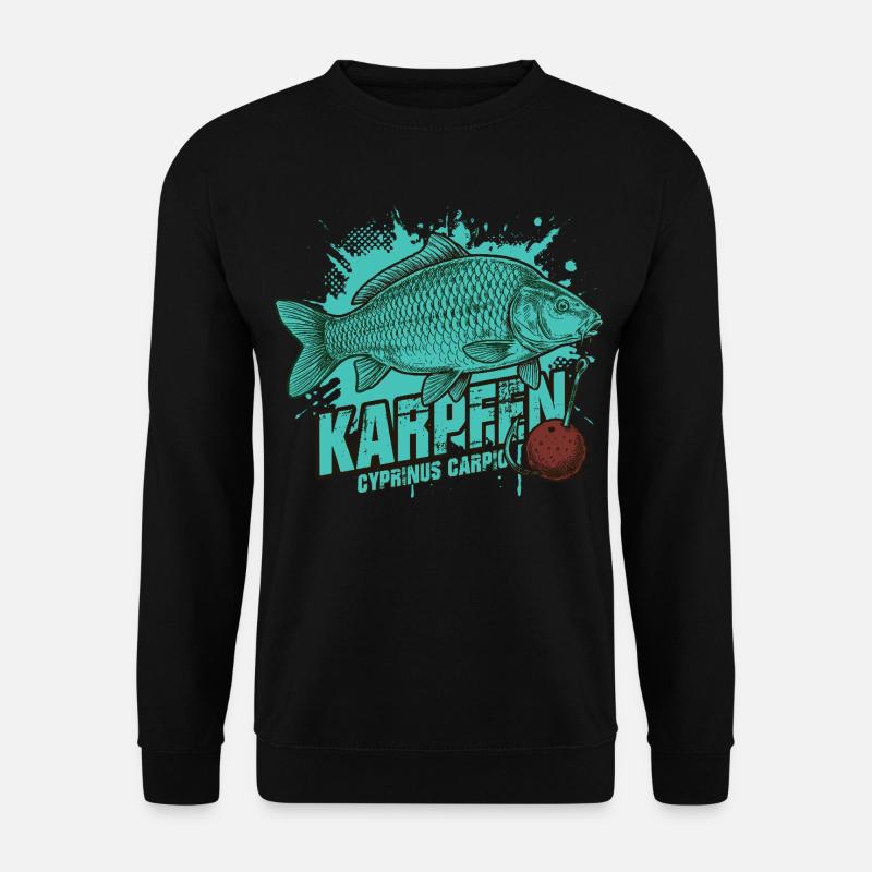 Karpfen – Der König des Sees - Unisex Pullover - Schwarz