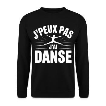 Ich kann nicht, ich habe Tanz - Unisex Pullover - Schwarz - Vorne - Alina (178cm) & Michal (187cm)