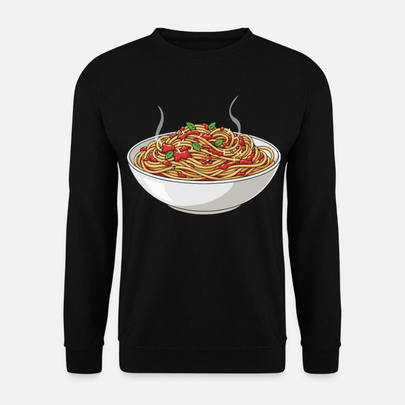 Spaghetti Dampftraum - Unisex Pullover - Schwarz