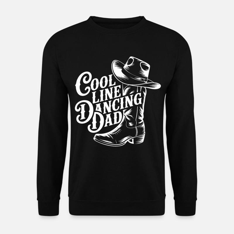 LineDance Dad Cowboy Stil - Unisex Pullover - Schwarz