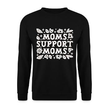 Citations du groupe de mamans qui soutiennent les mamans - Sweat-shirt Unisexe - noir - Devant - Alina (178cm) & Michal (187cm)