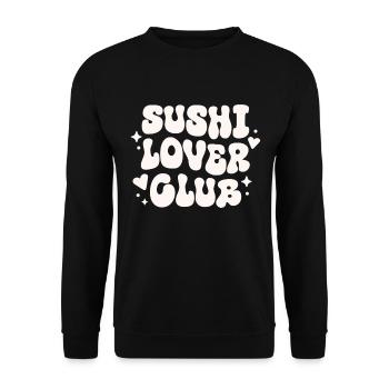 Club des amateurs de sushi - Sweat-shirt Unisexe - noir - Devant - Alina (178cm) & Michal (187cm)