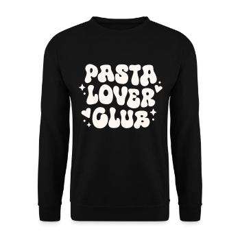 Club des amateurs de pâtes - Sweat-shirt Unisexe - noir - Devant - Alina (178cm) & Michal (187cm)