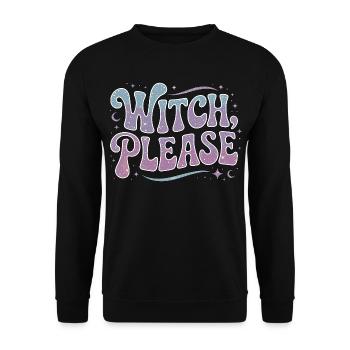 Sorcellerie Sorcière S’il vous plaît adore Sorcellerie Lanceuse de sorts - Sweat-shirt Unisexe - noir - Devant - Alina (178cm) & Michal (187cm)