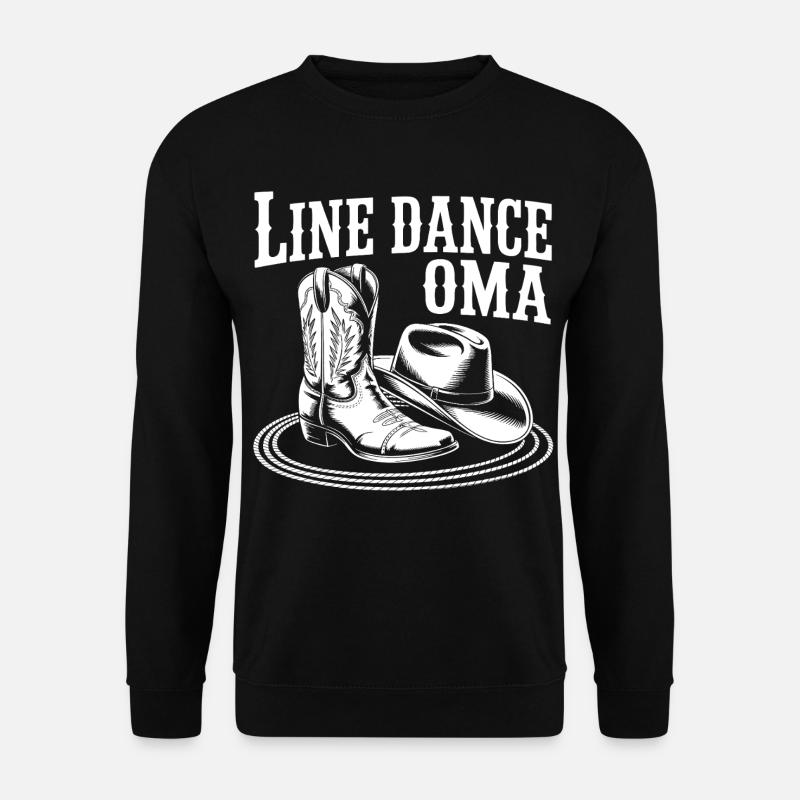 Line Dance Oma Motiv - Unisex Pullover - Schwarz