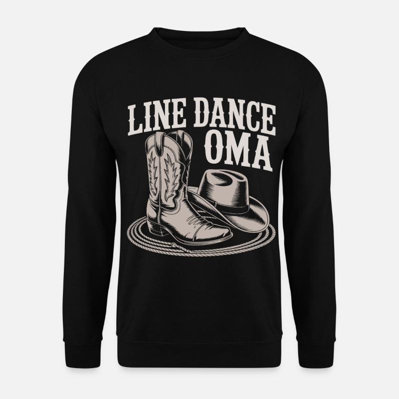 LineDance Granny Boots - Unisex Sweatshirt - black