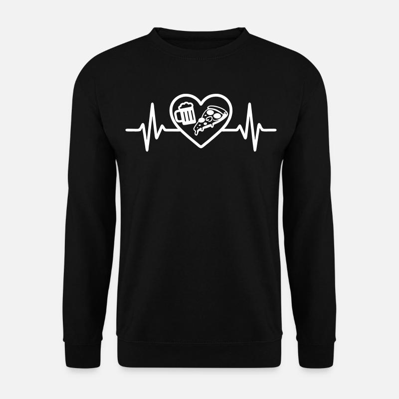 Coeur Pizza Bier - Unisex Pullover - Schwarz
