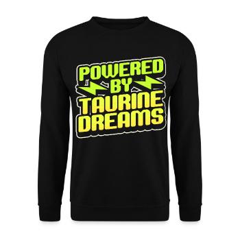 Energy Drink Powered By Taurine Dreams - Unisex Sweatshirt - black - Front - Alina (178cm) & Michal (187cm)