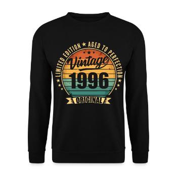 Millésime 1996 Anniversaire Limited Edition 1996 - Sweat-shirt Unisexe - noir - Devant - Alina (178cm) & Michal (187cm)