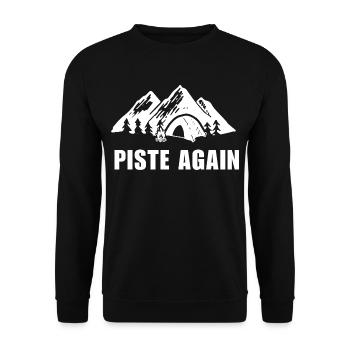 WIEDER PIE. Ski. Ski-Wintersport - Unisex Pullover - Schwarz - Vorne - Alina (178cm) & Michal (187cm)