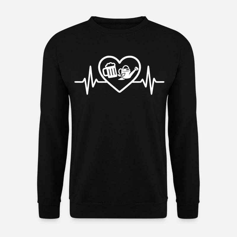 Heart Beer Gartenhumor - Unisex Pullover - Schwarz