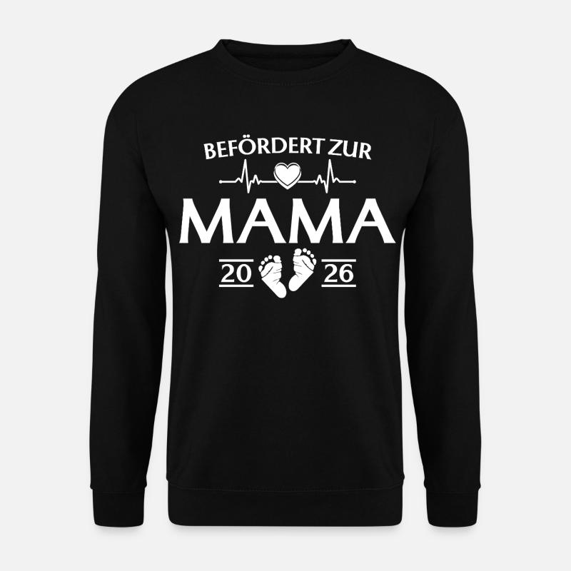 Mutter 2026 - Befördert zur Mama - Unisex Pullover - Schwarz