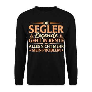 Adieu retraité Légende marin à la retraite - Sweat-shirt Unisexe - noir - Devant - Alina (178cm) & Michal (187cm)