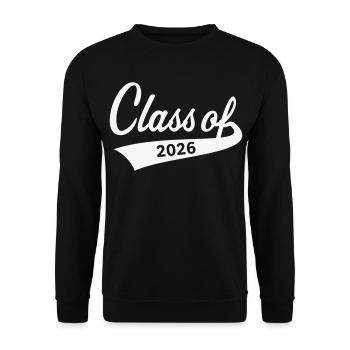Class Of 2026 (Abschlussklasse Schulabschluss W) - Unisex Pullover - Schwarz - Vorne - Alina (178cm) & Michal (187cm)