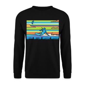 Le kitesurf - Sweat-shirt Unisexe - noir - Devant - Alina (178cm) & Michal (187cm)