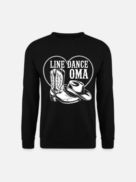 Line Dance Granny Western Flair - Unisex Sweatshirt - black