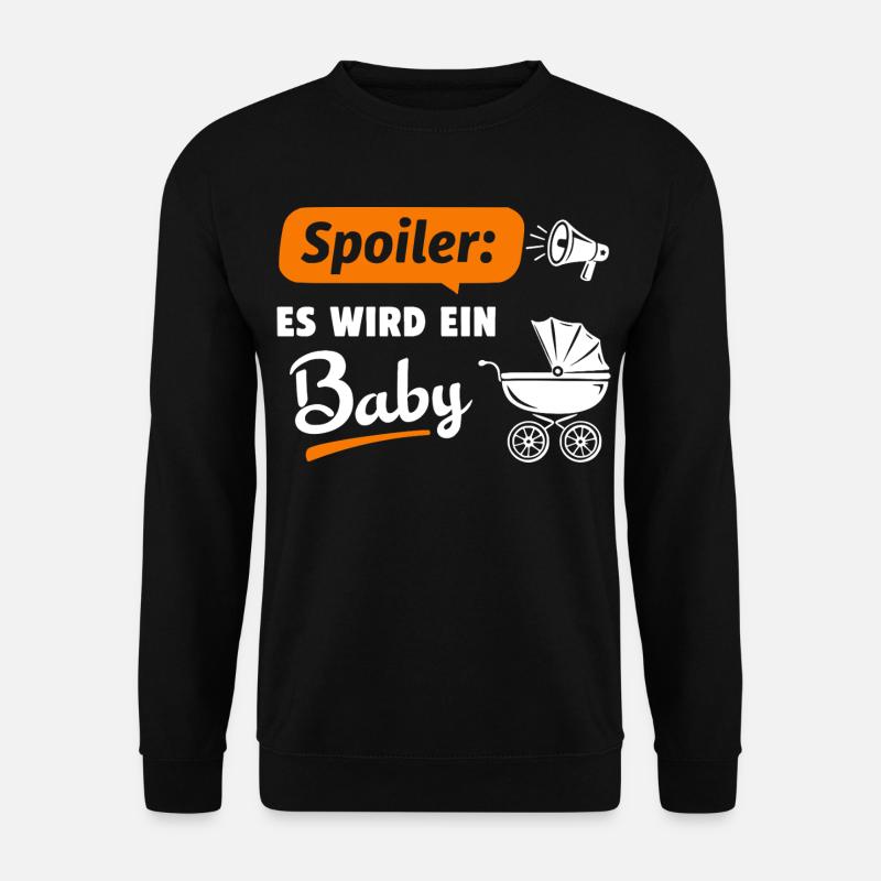 Spoiler: Es wird ein Baby - Unisex Pullover - Schwarz