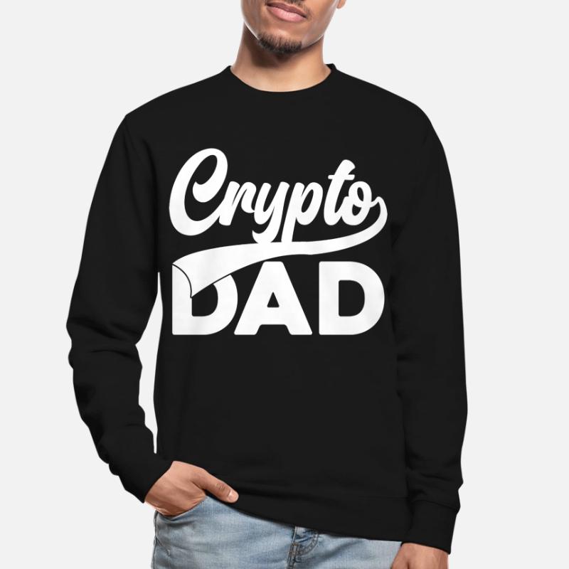 Crypto Dad Script Logo Unisex Sweatshirt