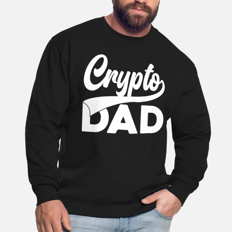 Crypto Dad Script Logo Unisex Sweatshirt