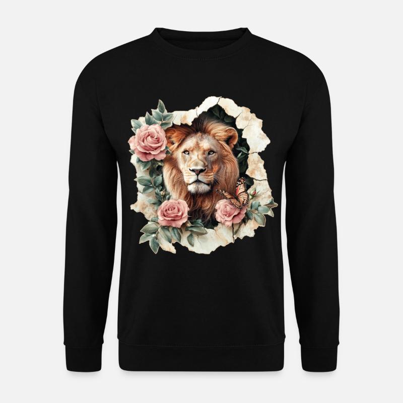 Lion - Unisex Sweatshirt - black