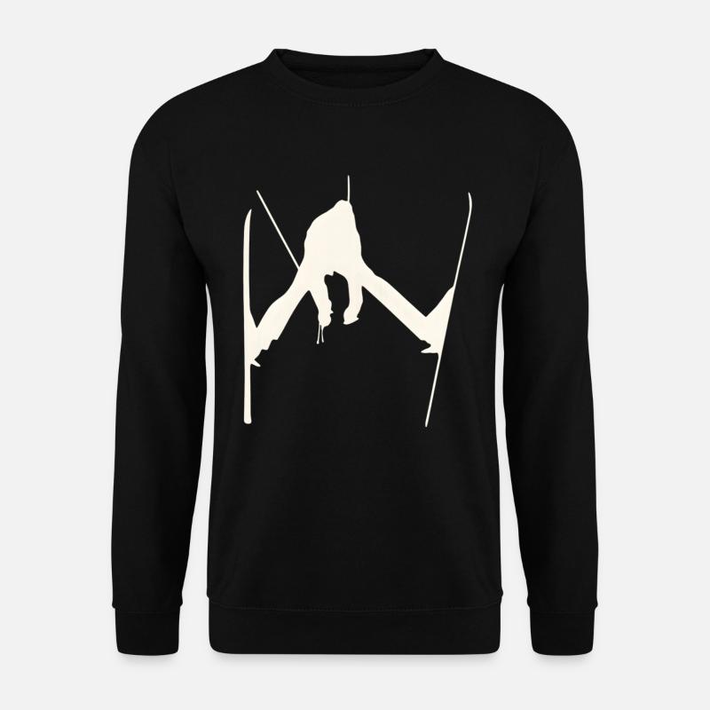 Freestyle Ski Jump Silhouette - Unisex Sweatshirt - black
