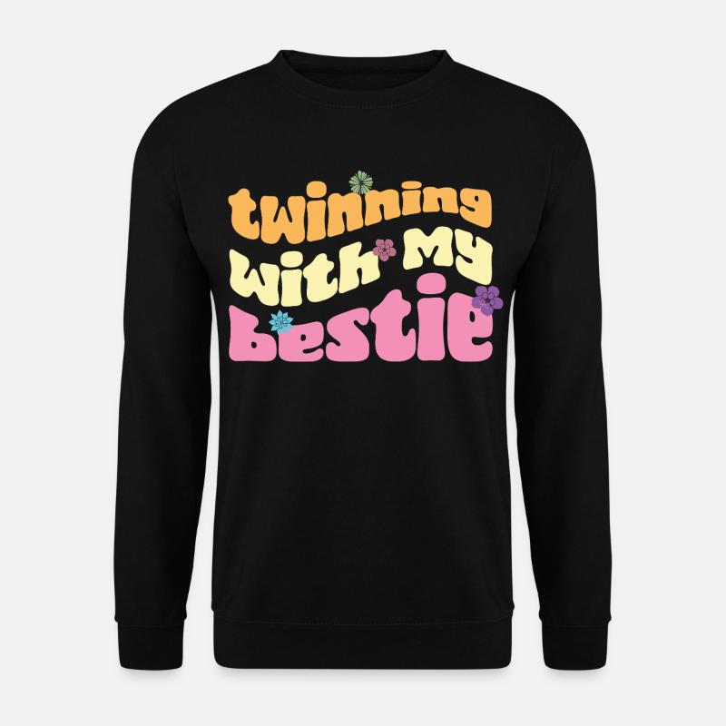 Mit meiner Bestie twinning - Unisex Pullover - Schwarz