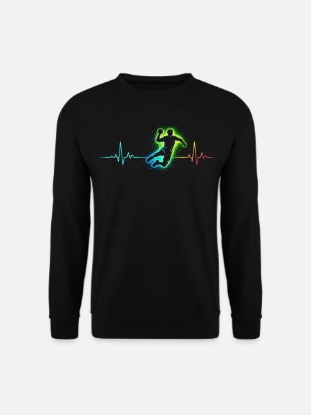 handball herzschlag - Unisex Pullover - Schwarz