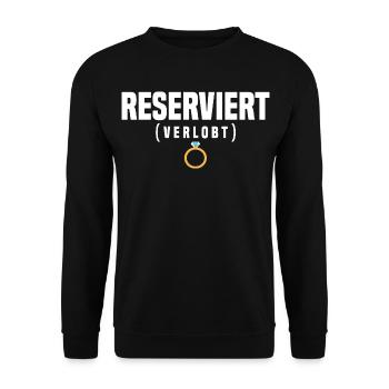 engaged - Unisex Sweatshirt - black - Front - Alina (178cm) & Michal (187cm)