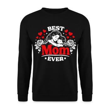 Meilleure Maman de tous les temps - Câlin de la fête des mères - Sweat-shirt Unisexe - noir - Devant - Alina (178cm) & Michal (187cm)