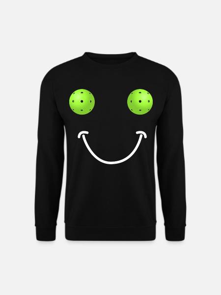 Pickleball Happy Face - Unisex Sweatshirt - black