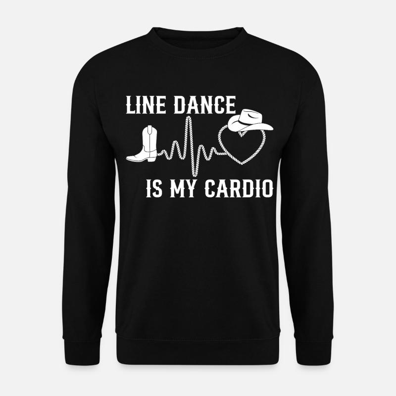 Line dancing is my cardio - Unisex Sweatshirt - black