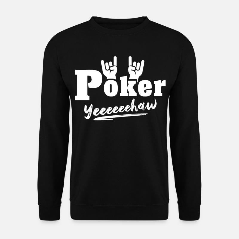 Poker Pokern - Unisex Pullover - Schwarz