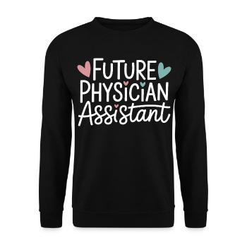 Futur assistant médical - Sweat-shirt Unisexe - noir - Devant - Alina (178cm) & Michal (187cm)