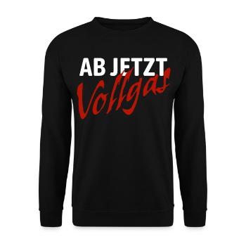 From now on full throttle - good intentions - Unisex Sweatshirt - black - Front - Alina (178cm) & Michal (187cm)