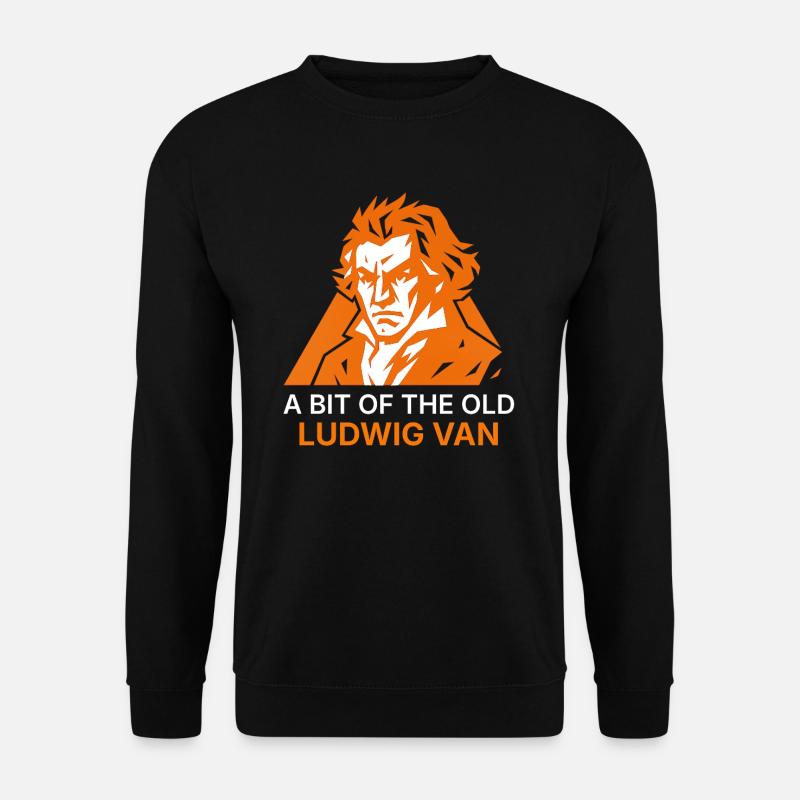 Ein bisschen vom alten Ludwig-Van - Unisex Pullover - Schwarz