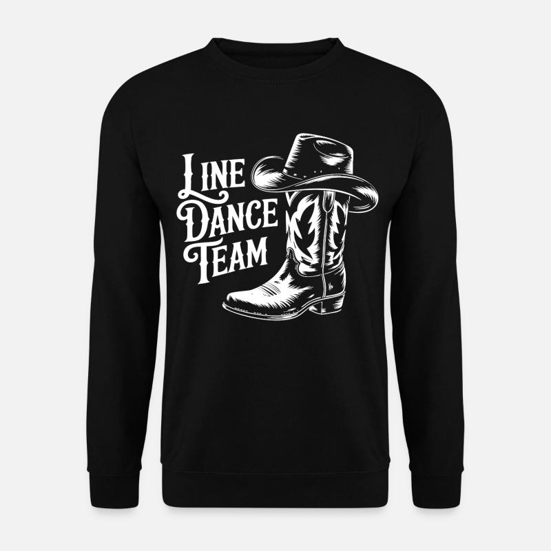 Line Dance Team Western Boots - Unisex Sweatshirt - black