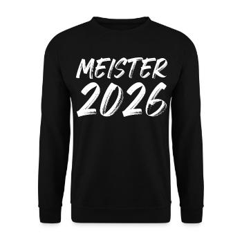 Meister 2026 - Unisex Pullover - Schwarz - Vorne - Alina (178cm) & Michal (187cm)