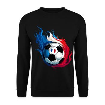 France France Football - Soccer - Unisex Sweatshirt - black - Front - Alina (178cm) & Michal (187cm)
