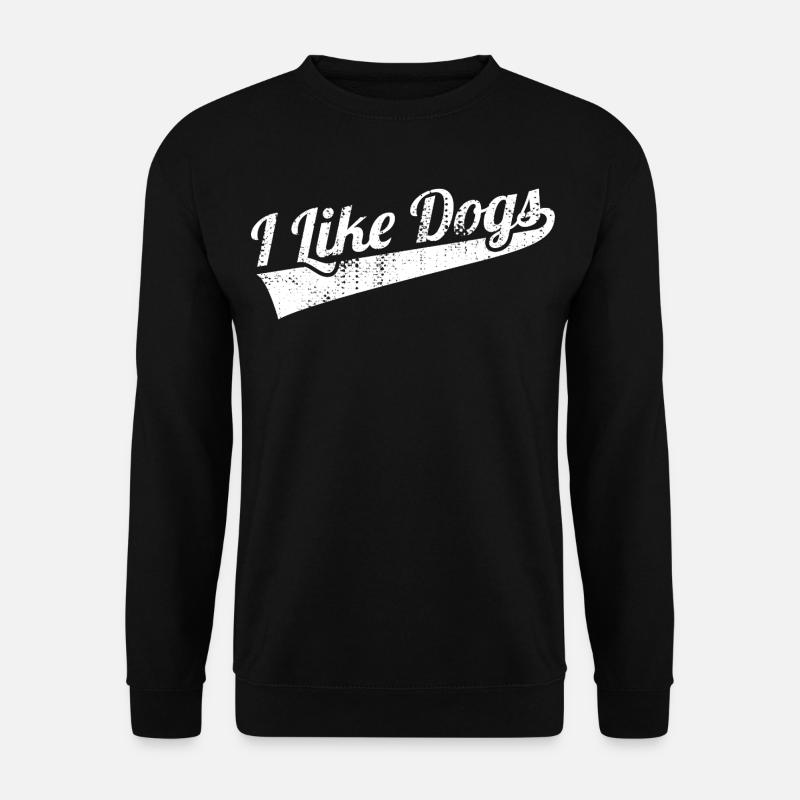 Ich mag Hunde - Unisex Pullover - Schwarz