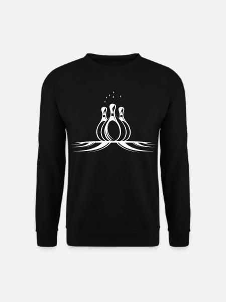 Bowling Pins Sketch - Unisex Sweatshirt - black