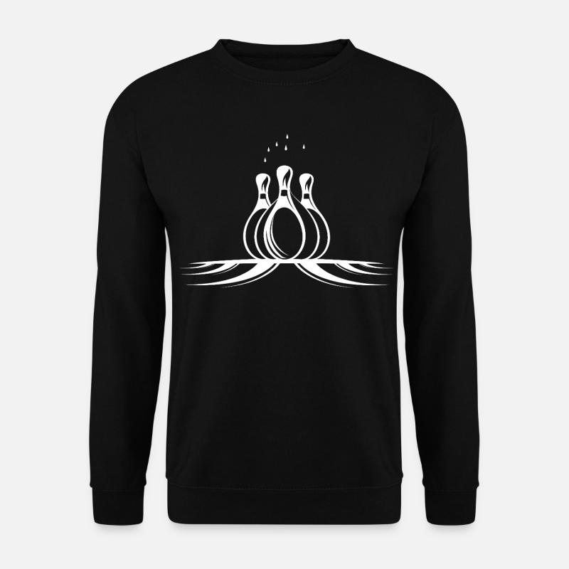 Bowling Pins Sketch - Unisex Sweatshirt - black