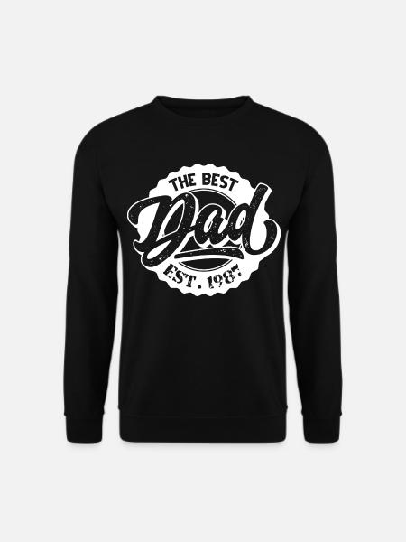 The Best Dad EST (1987) - Unisex Sweatshirt - black