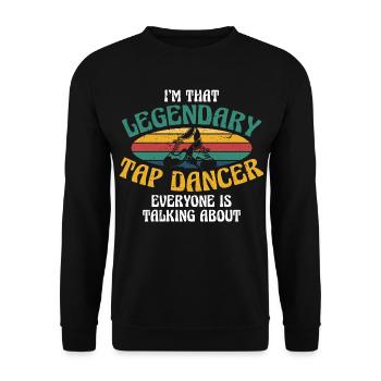 Claquettes Danseuse Danseuse Claquetade Légendaire - Sweat-shirt Unisexe - noir - Devant - Alina (178cm) & Michal (187cm)