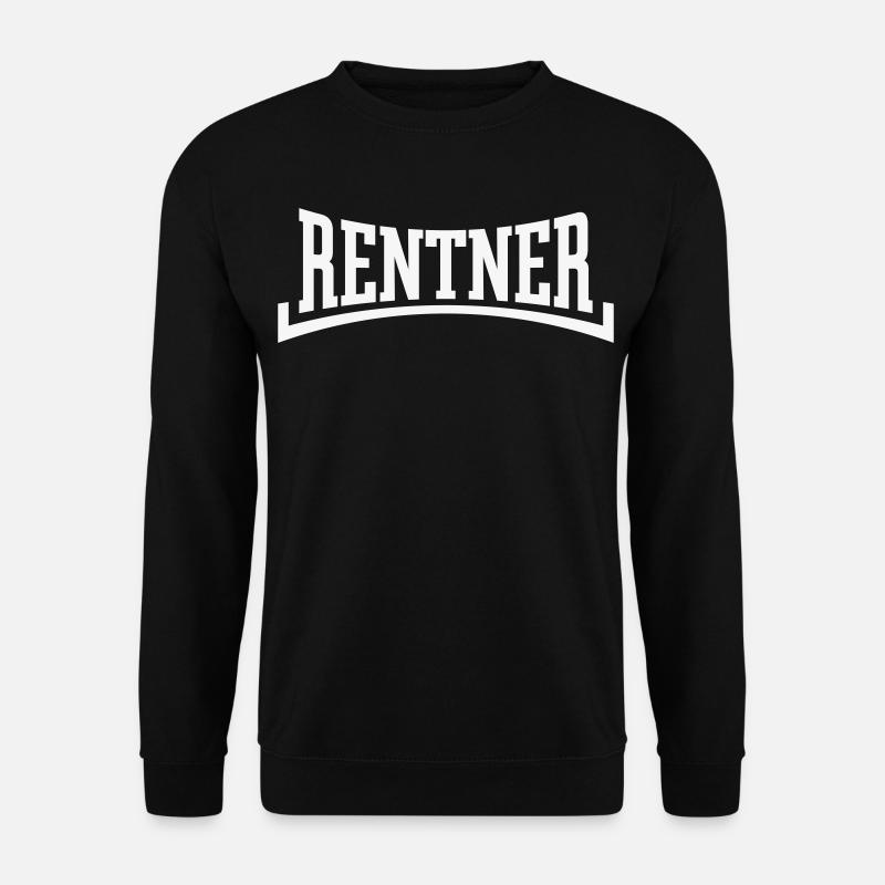 Retirees (Pension/Retirement/Concave/White) - Unisex Sweatshirt - black